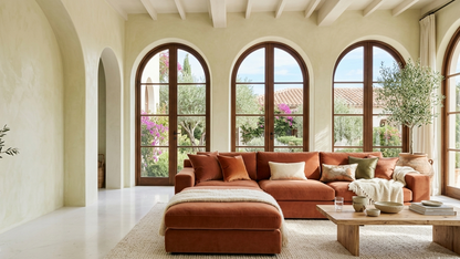 Living room with a comfortable  sectional sofa, Dubai
